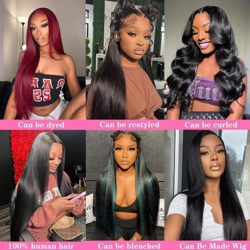 Vista 6 de Extensiones de pelo lacio 10A, paquetes de cabello humano 10 12 14 pulgadas, 100% cabello humano brasileño virgen sin procesar, tejido de pelo Negro