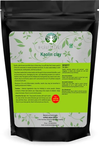 Vista 3 de Polvo de arcilla de caolín 200 Gm - Exfoliante suave, excelente para el tratamiento de la piel