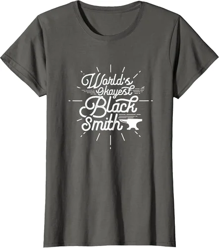 Vista 51 de Blacksmith Blacksmithing Forge Metalsmith Forging T-Shirt Asphalt Grey