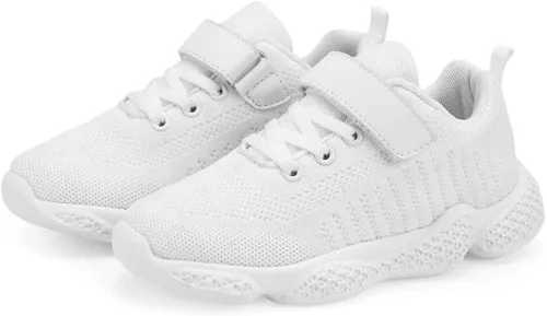 Vista 4 de YAVY Tenis unisex para niños, tenis para correr, zapatos ligeros para caminar (niñosniñosniños pequeñosniños grandes)