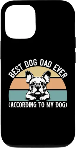 Vista 28 de French Bulldog Lover Best Dog Dad Ever Funny Pet Parent Gift Case for iPhone 17