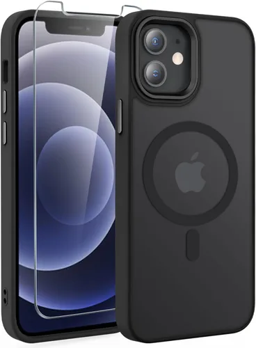 Vista 22 de WRJ Funda magnética mate para iPhone Air de 6.5 pulgadas, [compatible con Magsafe] [protección contra caídas de grado militar], delgada Negro