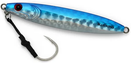Vista 25 de BLUEWING Señuelos de pesca para agua salada de paso lento, plantillas verticales de 2.82 oz-35.27 oz cebo de hundimiento de peces con gancho de Big