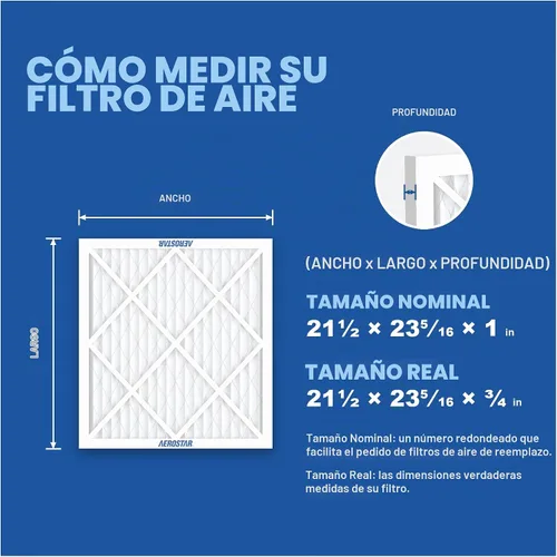 Vista 2 de Aerostar - Filtro de aire plisado (2 unidades)