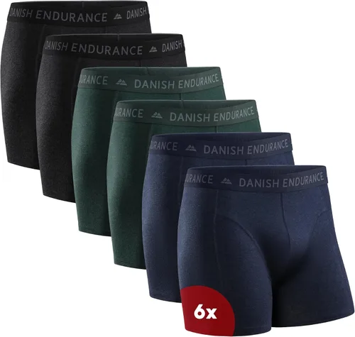 Vista 14 de DANISH ENDURANCE Men's Cotton Boxer Briefs, Soft, Breathable, 6 & 10-Pack negro (Black 10-Pack)