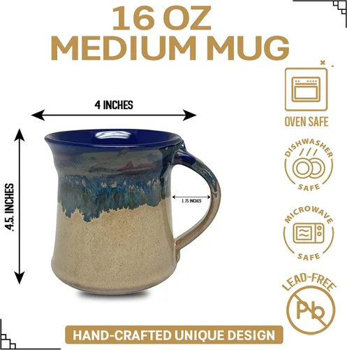 Vista 2 de Clay in Motion - Taza mediana