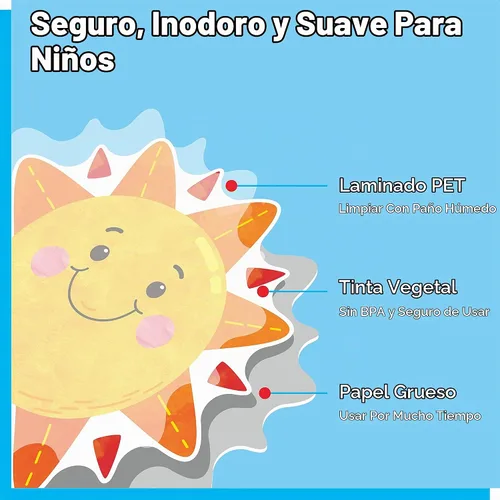 Vista 3 de 60 piezas de recortes de sol, 10 diseños de decoración de tablón de anuncios, recortes de sol, manualidades, proyectos de primavera, verano