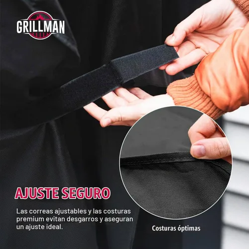 Vista 5 de Grillman - Funda para parrilla exterior, funda para parrilla de barbacoa a prueba de rasgaduras, impermeable, grande y resistente, de 30 x 26 x 43