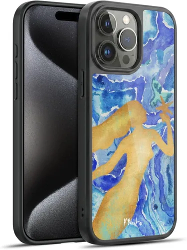 Vista 90 de Head Case Designs Officially Licensed Paul Brent Agate Mermaid Coastal Gel Armor Case [Military Grade Drop Protection] Compatible with Apple iPhone