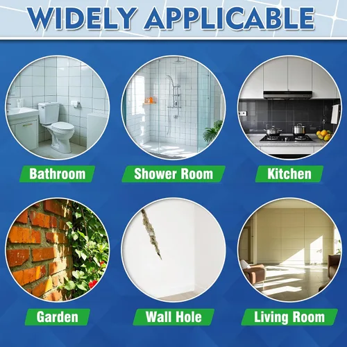 Vista 10 de Kit de Reparación de Lechada para Azulejos, 2 Paquetes de Lechada de Secado Rápido para Baño, Cocina, Ducha, Triple Uso Versátil con Sellador