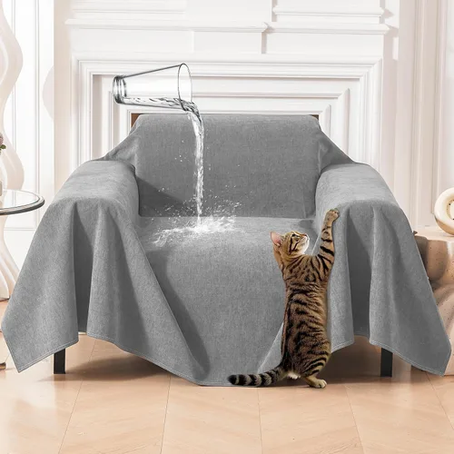 Vista 20 de Deep Dream Funda para Sillón Resistente a Arañazos de Gato, Funda Impermeable para Sofá para Perros, Protectores de Sofá Amigables con Mascotas