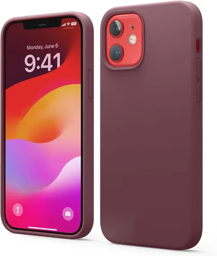 Vista 28 de elago - Carcasa de silicona líquida para iPhone 12 Mini, color negro Full Body Protective Cover, Shockproof, Slim Fit, Anti-Scratch Soft