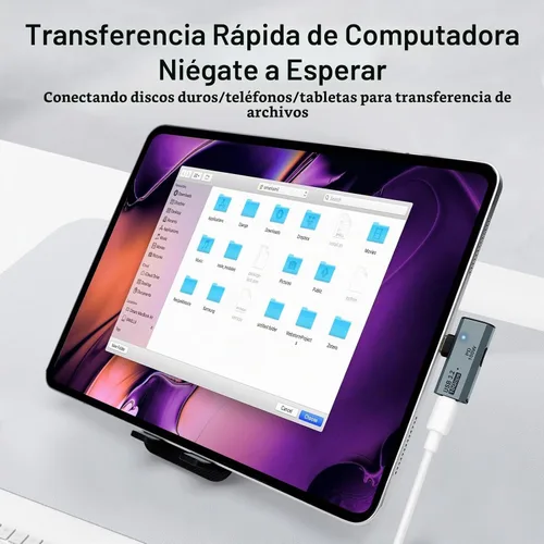 Vista 5 de Adaptador USB C OTG, carga PD tipo C de 100 W a divisor USB C dual para iPhone 15 Pro Max, Google TV Chromecast 2020, MacBook, Samsung Galaxy gris