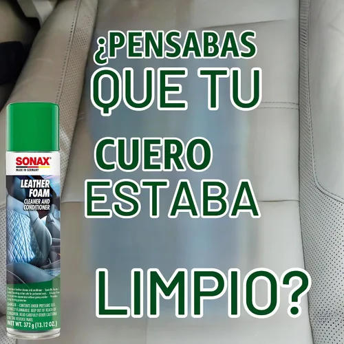 Vista 2 de SONAX Kit de interior de automóvil premium Juego completo de limpieza interior de 5 piezas Limpiador de salpicaderos, espuma de cuero, limpiador