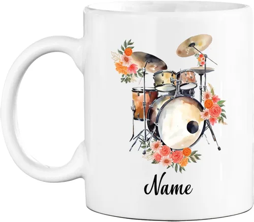 Vista 7 de Taza de café de acordeonista personalizada, 11 o 15 onzas, taza blanca para músico, regalo para los amantes del acordeonista