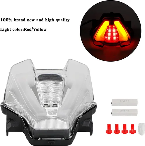 Vista 7 de Señales de giro de freno de luz trasera LED para Yamaha MT-07 2021-2023