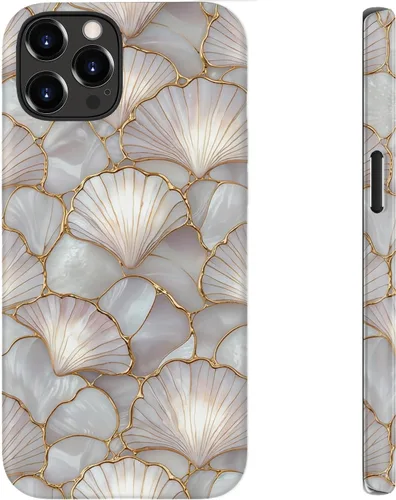 Vista 70 de bemal Funda para iPhone 12 Mini, estética, vintage, floreciente, peonía, concha, femenina, compatible con MagSafe, moderna, única, moderna, moderna