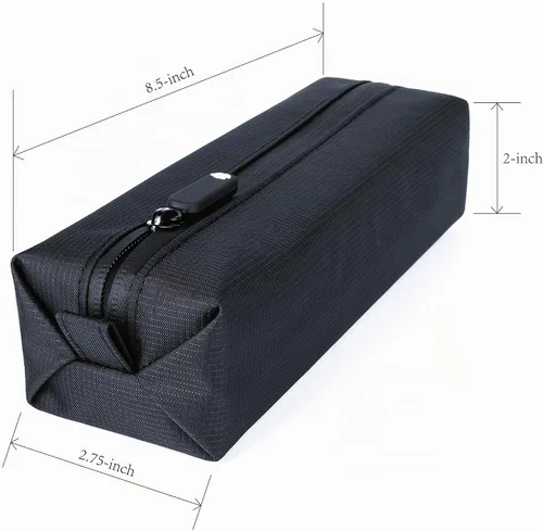Vista 2 de Comfyable Neceser pequeño para hombres, mini bolsa delgada para cepillos de dientes, bolsa de kit Dopp