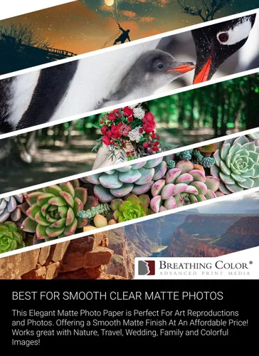 Vista 6 de Vibrance - Papel mate para impresora fotográfica de 12 mil 8.11 oz/m², hojas de papel fotográfico mate de alta calidad de 13 x 19 pulgadas, 50