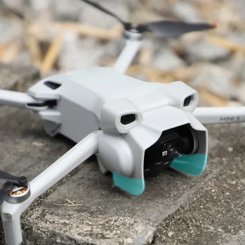 Vista 4 de Parasol de lente para DJI Mini 3 Accesorios para drones, parasol antideslumbrante cubierta protectora para cámara cardán para Mini 3 Drone
