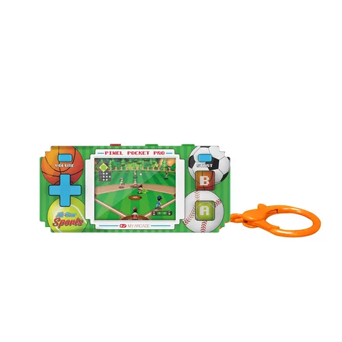 Vista 3 de My Arcade All-Star Sports Pixel Pocket Pro: Sports Video Games, Portable Keychain Arcade, Baseball, Soccer, Basketball