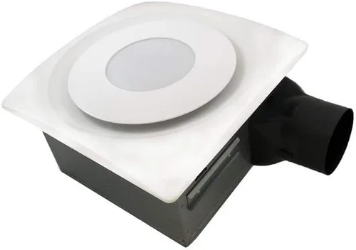 Vista 2 de Aero Pure AP90-SL W Slim Fit Ventilador de baño con 10W LED 3000K luz, acabado blanco