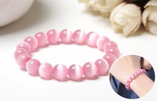 Vista 6 de COLORFUL BLING Pulsera de selenita natural potente con cristal curativo, concentración de piedra de energía, espiritualidad, hecha a mano, joyería