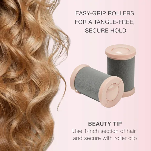 Vista 5 de Conair Rollos para volumen con calor instantáneo, Blanco