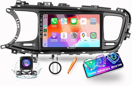 Vista 9 de Para Kia Optima K5 2011-2013 Car CarPlay Android Navegación Automática Estéreo GPS Radio Reverse Cámara Pantalla 9 "IPS Pantalla Táctil Headunit