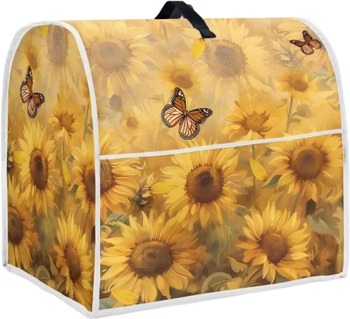Vista 8 de Funda para batidora de pie de libélula bohemia compatible con mezclador de cocina de 4.5 a 5 cuartos de galón, a prueba de polvo, cubierta