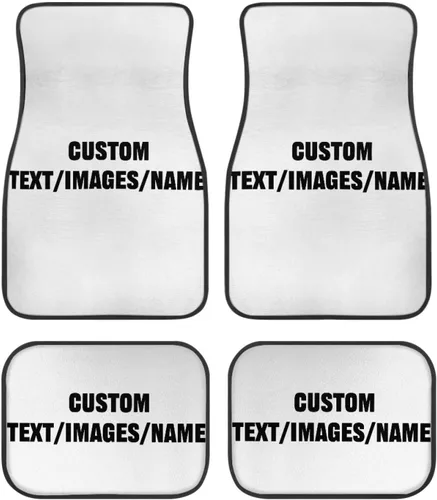 Vista 3 de Tapetes personalizados para piso de automóvil, alfombras personalizadas para piso de automóvil con tu nombre de imagen personalizado, texto, juego