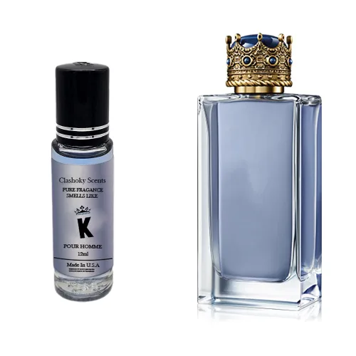 Vista 3 de Aceite de perfume perfumado D/G King Colonia Roll On Body Oil para hombres (0.4 fl oz) (paquete de 1)