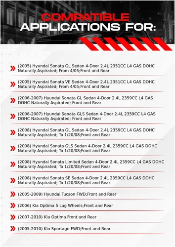 Vista 5 de PowerSport - Kit de frenos y rotores traseros delanteros Pastillas de freno delanteras y traseras, rotores de freno y pastillas de freno