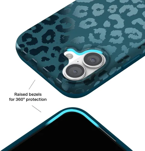 Vista 921 de VELVET CAVIAR Funda para iPhone 15, compatible con MagSafe, probada contra caídas de 10 pies, fundas protectoras de diseño, leopardo color rosa