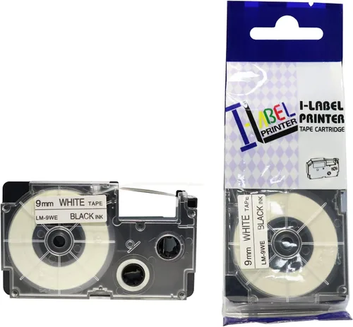 Vista 10 de LW cintas compatibles 3/8" Series label-it cintas, Negro y azul