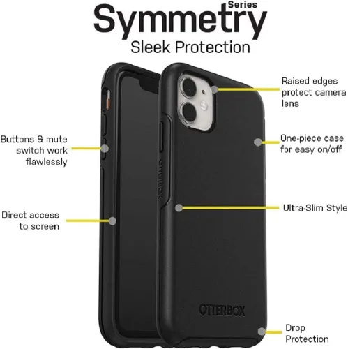 Vista 8 de OtterBox Symmetry Series - Funda para iPhone 11 (no Pro/Pro Max), embalaje no minorista, (Spot On)