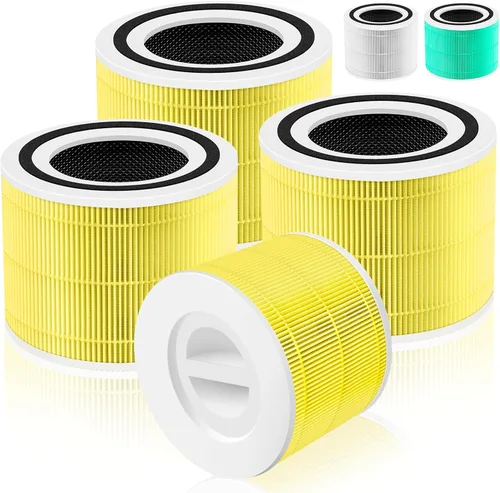 Vista 8 de Filtro de repuesto de absorción de toxinas Core 300 para purificador de aire LEVOIT Core 300/Core 300-P/Core 300S, 3 en 1 grado H13 True HEPA