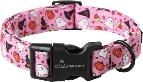 Vista 51 de Aring Pet Collar de algodón, ligero y ajustable, con hebilla de liberación rápida para perros pequeños, medianos y grandes Y: caqui