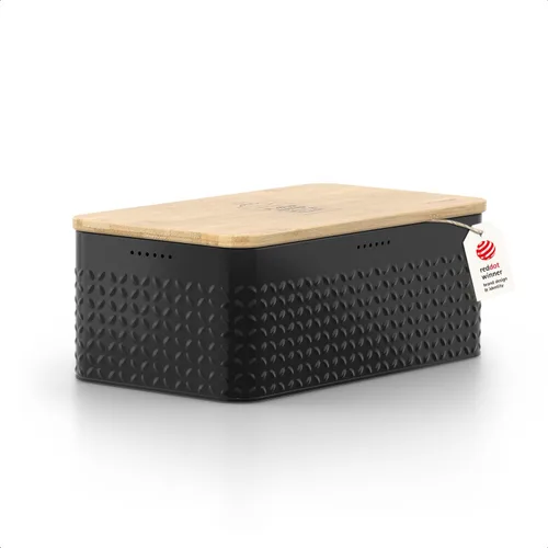 Vista 16 de LARS NYSØM Panera I Caja de pan de metal para una frescura duradera con almohadillas antideslizantes I Papelera para productos horneados con tapa