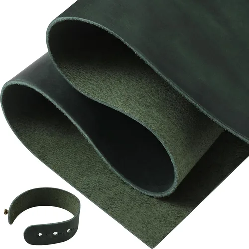Vista 14 de RingSun Hojas de cuero genuino para manualidades (0.079 pulgadas), cuero de grano completo para costura de herramientas (6 x 12 pulgadas, negro)