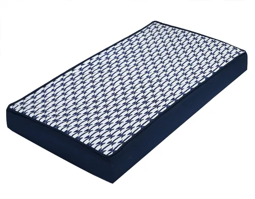 Vista 6 de Bacati - Funda acolchada para cambiador Aztec Kilim azul marino