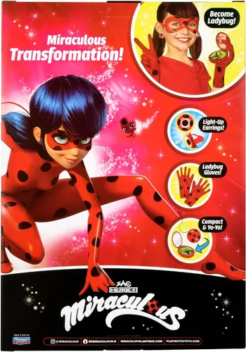 Vista 6 de Set de Vestido de Disfraz de Miraculous Ladybug con Luces de Playmates Toys