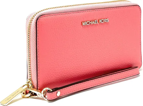 Vista 2 de Cuero Michael Kors Jet Set viaje grande plana multifunción teléfono pulsera cuero Pebble