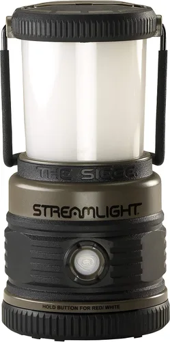 Vista 7 de Streamlight 44947 Super Siege Linterna recargable de 1100 lúmenes con cargador AC de 120 voltios, Coyote Banco de energía USB, LED blanco y rojo