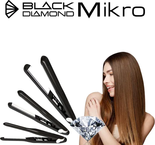 Vista 3 de H2Pro Mikro Features Titanium Nano Hi-Tech Plancha plana de 1 pulgada