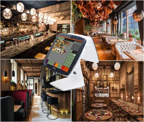 Vista 5 de Restaurantes y Bar Smart Touch POS System con impresora POS Software Cajas registradoras SET01