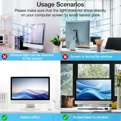 Vista 7 de MOSISO - Protector de pantalla con bloqueo de luz azul para computadora 19-19.5 inch Screen Eye Protection Filter Film Panel for Diagonal 19,19.5