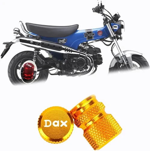 Vista 18 de Suitable for DAX125 ST125 dax125 st125 2026 2025 Motorcycle Modification Wheel and tire Valve caps (Black,ST125)
