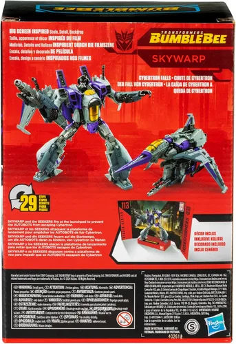 Vista 5 de Transformers Toys Studio Series Voyager Bumblebee 113 Skywarp, figura de acción de conversión de 6.5 pulgadas, 8+
