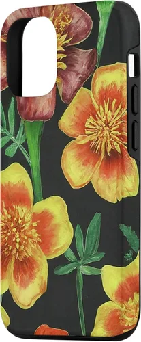 Vista 2 de iPhone 15 Marigolds Yellow Orange Spring Flower Pattern Case